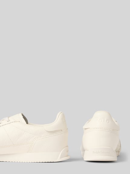 Polo Ralph Lauren Low Top sneakers van echt leer Model 'HESTER' Offwhite - 2