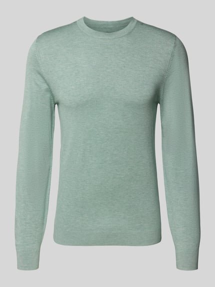 MCNEAL Gebreide pullover met ribboorden Mintgroen gemêleerd - 2