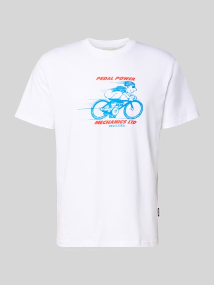 Dedicated T-Shirt mit Motiv-Print Weiss 2