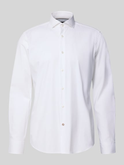 BOSS Regular Fit Business-Hemd mit Haifischkragen Weiss 2
