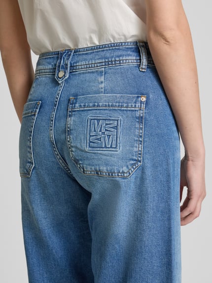 MOS MOSH Jeans met achterzakken, model 'Hermina' Blauw - 3
