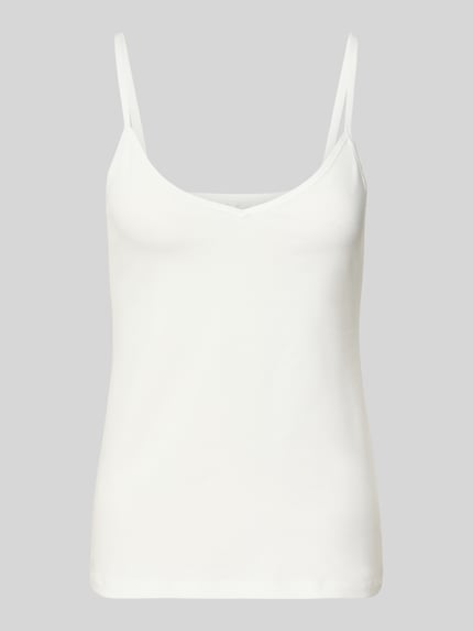Sloggi Top mit abgerundetem V-Ausschnitt Offwhite 1