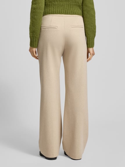 MAC Wide Leg Hose mit elastischem Bund Modell 'Chiara' Beige Melange 5
