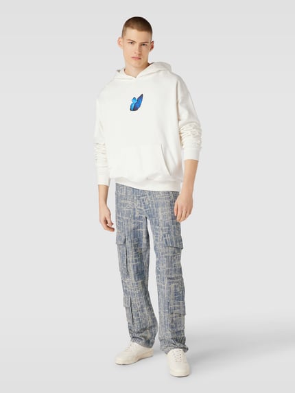 Mister Tee Hoodie mit Motiv-Print Modell 'LE PAPILLON' Offwhite 1