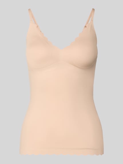 Hemd met golvende zoom en uitneembare pads Shop The Look MANNEQUINE