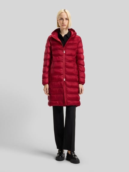 HUGO Regular Fit Steppmantel mit Kapuze Rot 4