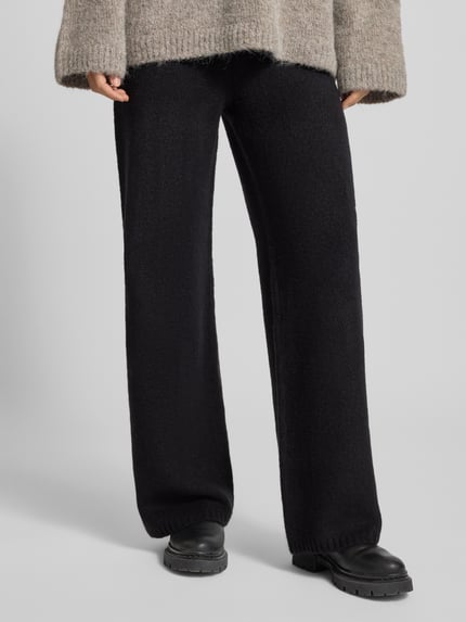 Jake*s Casual Wide Fit Strickhose mit elastischem Bund Black 4