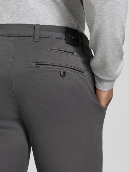 Brax Modern Fit Chino aus Baumwoll-Mix Modell 'Fabio' Anthrazit 3