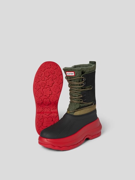 Kenzo Sznurowane botki - Kenzo X HUNTER Czerwony 5