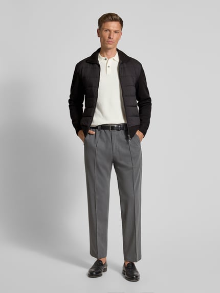 Tommy Hilfiger Regular fit gewatteerd jack met wol Zwart - 1