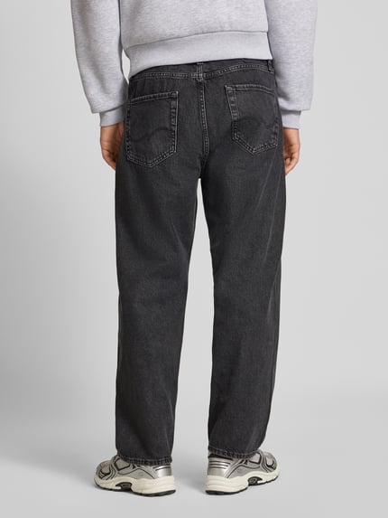 JACK & JONES Wide fit jeans in 5-pocketmodel, model 'Alex' Zwart - 5