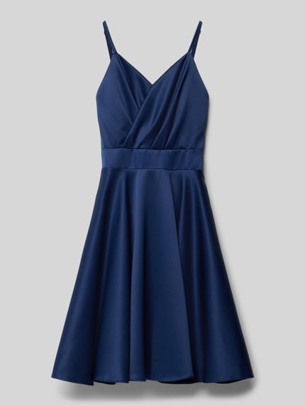G.O.L. cocktailjurk met V-hals Marineblauw - 1