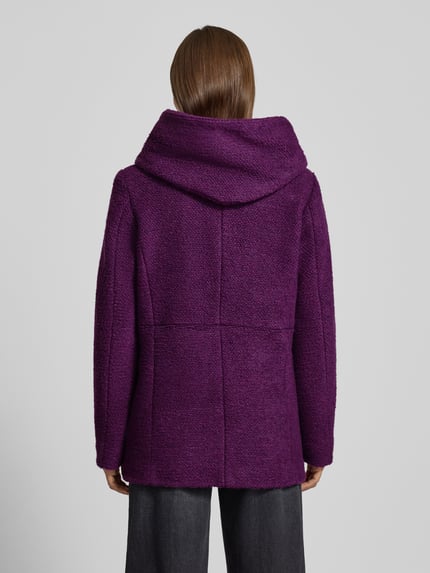 Milo Coats Regular fit jack met wol Model 'JESSE' Paars - 5
