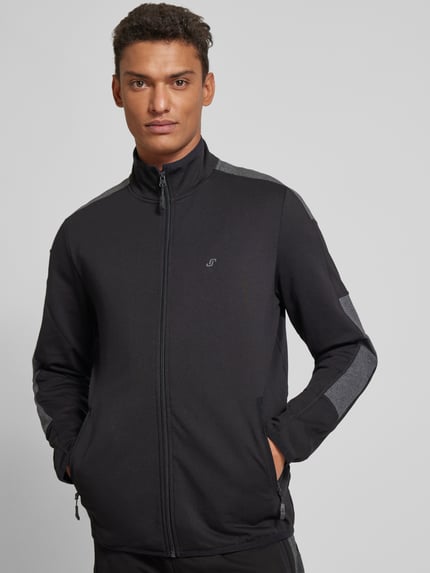 JOY Bluza rozpinana z kieszeniami zapinanymi na zamek błyskawiczny model ‘PIERRE’ Czarny 3
