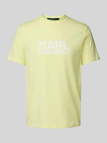 Karl Lagerfeld T-Shirt mit Label-Print Mint 2