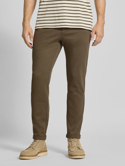 Lindbergh Spodnie o kroju slim fit z wpuszczanymi kieszeniami i kieszeniami z tyłu Oliwkowy 4