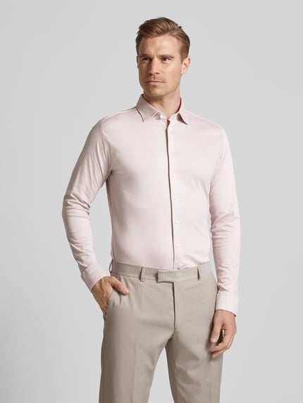 DESOTO Slim Fit Businesshemd aus Baumwolle Altrosa 4