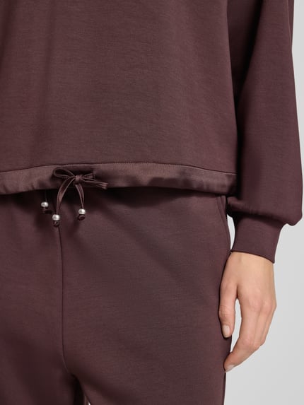 Scotch & Soda Sweatshirt met V-hals Chocoladebruin - 3