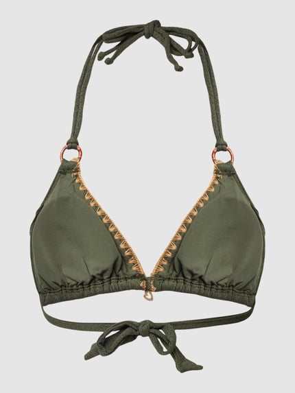 Banana Moon Bikinitop met vetersluiting aan de achterkant model 'YERO SANTAFE' Kaki - 3