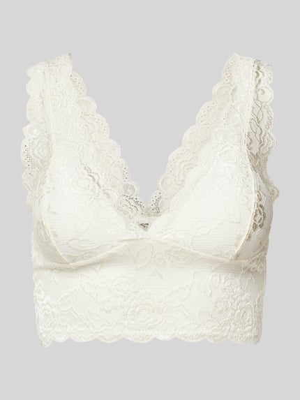 ONLY Bralette mit Spitzenbesatz Modell 'CHLOE' Offwhite 2