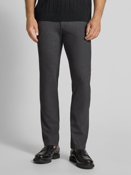 Christian Berg Men Regular Fit Hose mit Eingrifftaschen Black 4