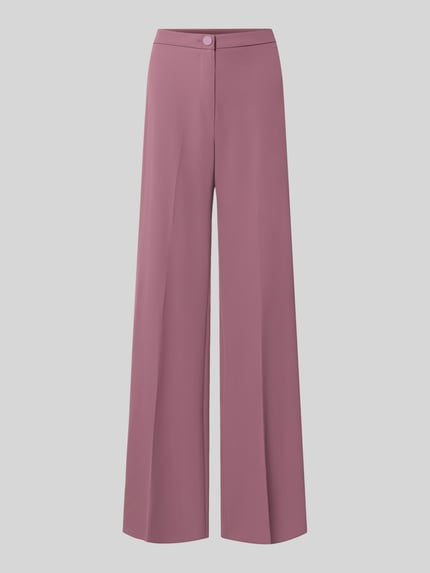 Wide Leg Stoffhose mit Knopfverschluss Shop The Look MANNEQUINE