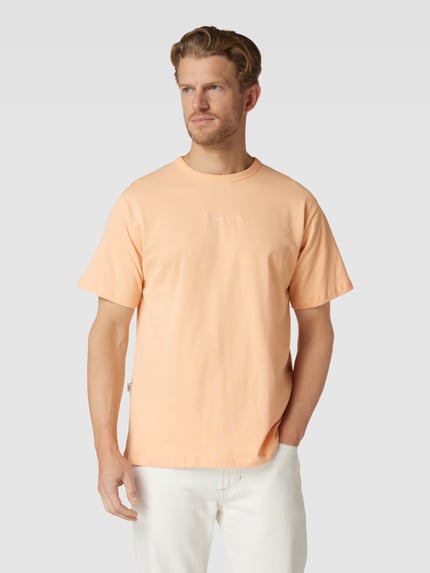 Colours & Sons T-Shirt mit Label-Stitching Orange 4