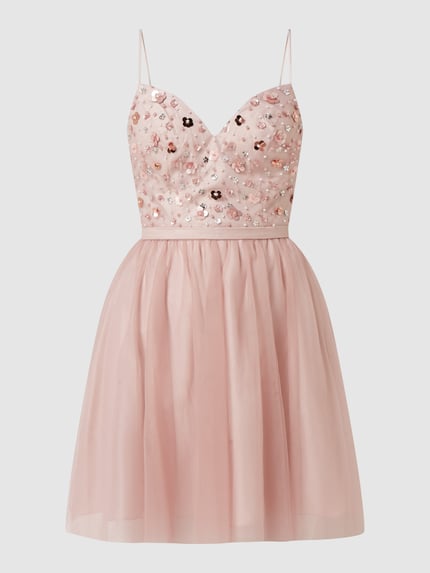 Laona Cocktailjurk met pailletten Rosé - 2