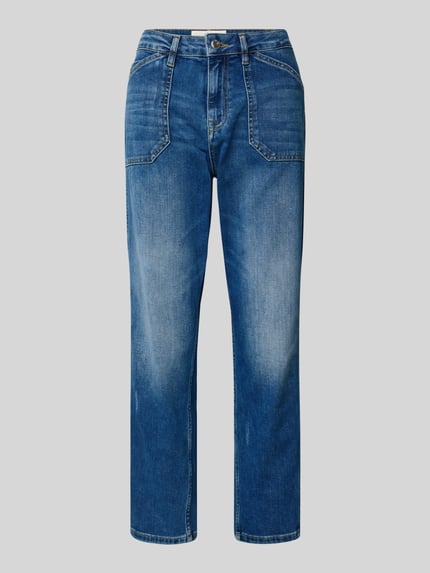Goldgarn Straight fit jeans met klepzakken, model 'Schönau' Blauw - 2