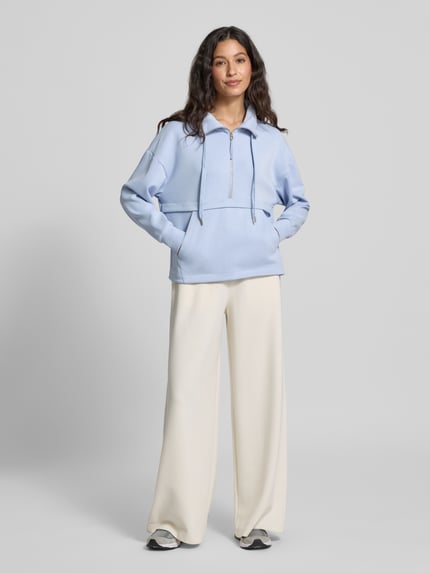 JOOP! Sweatshirt mit Troyer-Kragen Modell 'TALESIA' Hellblau 1