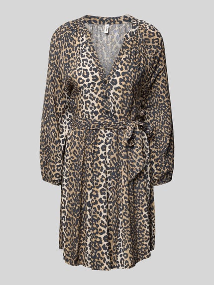 ONLY Getailleerde mini-jurk van pure viscose, model 'NOVA' Zand - 2