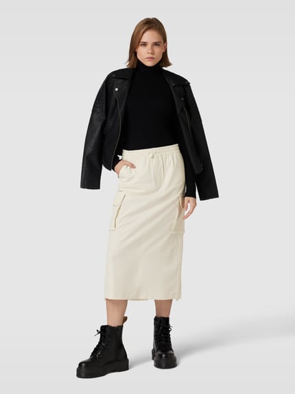 Tommy Jeans Midirok met cargozakken Zand - 1