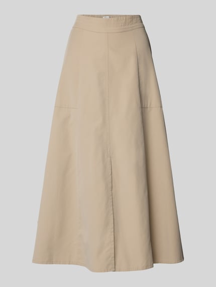 Christian Berg Woman Midirock mit Eingrifftaschen Beige 2