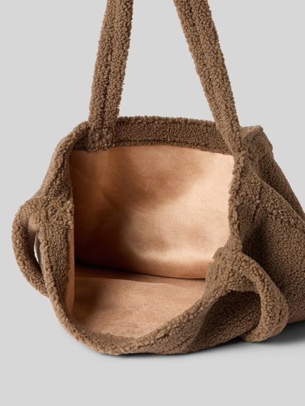 Studio Noos Torba typu mom bag z futerka model ‘Teddy’ Średniobrązowy 5