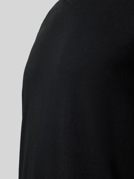bugatti T-Shirt aus Baumwolle mit V-Ausschnitt Black 2