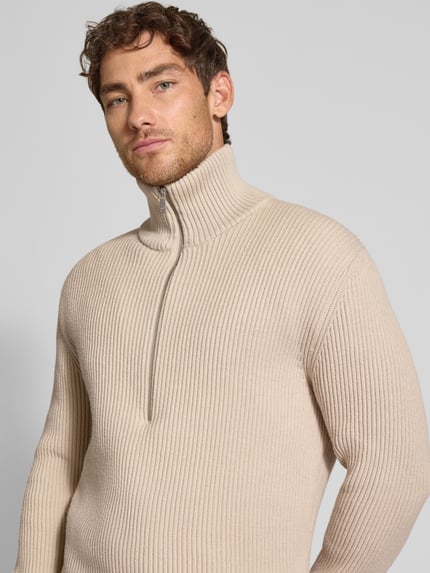 DRYKORN Gebreide pullover met schipperskraag, model 'MANUELO' Beige - 3