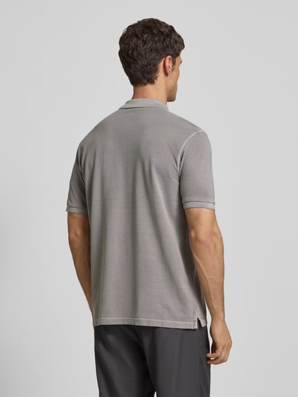 Marc O'Polo Poloshirt aus Baumwolle Hellgrau 5