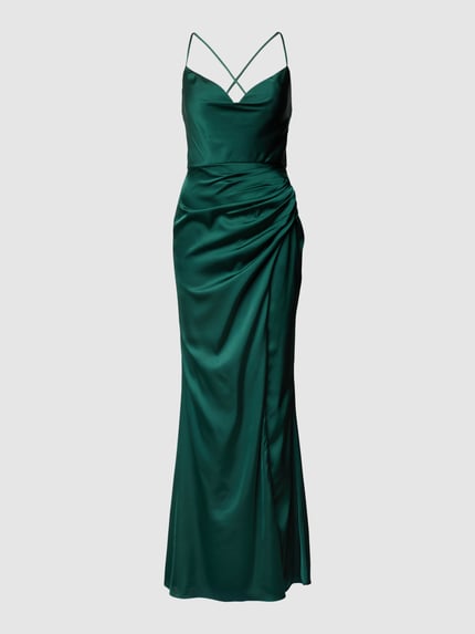 Laona Abendkleid mit Wasserfall-Ausschnitt Gruen 2