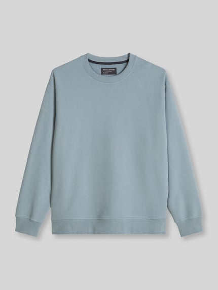Marc O'Polo Relaxed Fit Sweatshirt aus reiner Baumwolle Rauchblau 2