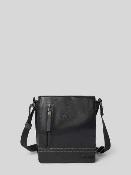camel active Crossbody Bag mit Label-Prägung Modell 'TRACES' Black 2