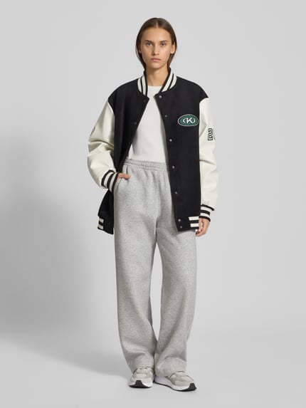 JJXX Sweatbroek met elastische band Lichtgrijs gemêleerd - 1
