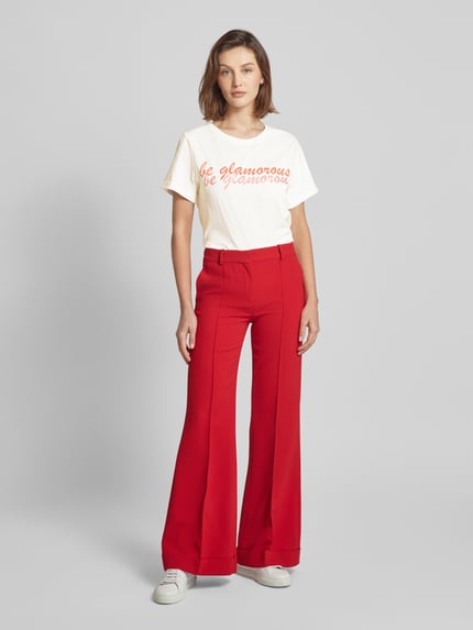 Smith and Soul T-shirt z nadrukiem ze sloganem Złamany biały 1
