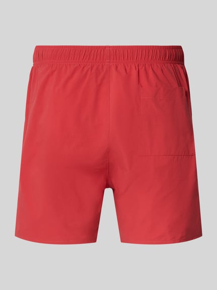 Productfoto, Badeshorts met Label Stitching model 'Iconic' van BOSS, look: effen, boord elastisch met tunnelkoord, achterzak, materiaalverwerking: stretch