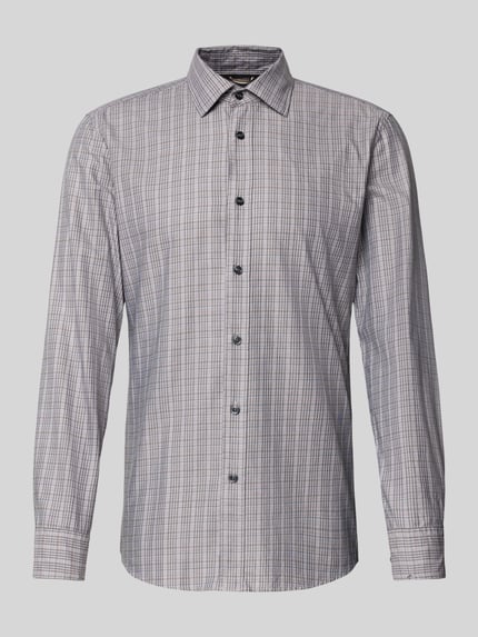 BOSS Slim fit zakelijk overhemd van premium materiaal, model 'HANK' Zand - 2