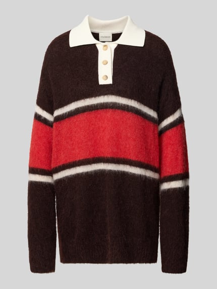 Strickpullover aus Woll-Alpaka-Mix Shop The Look MANNEQUINE