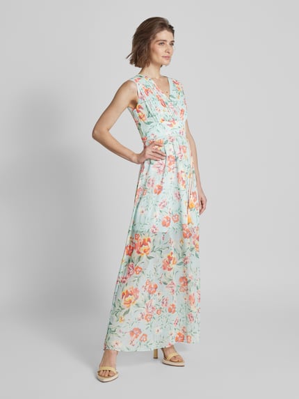 GUESS Midikleid mit floralem Print Modell 'GILDA' Mint 1