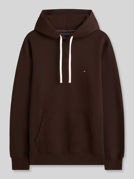 Tommy Hilfiger bluza z kapturem o kroju regular fit z mieszanki bawełny Średniobrązowy 2