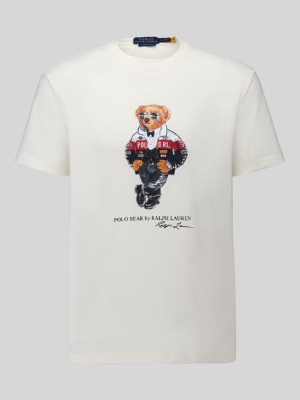 Polo Ralph Lauren T-Shirt mit Bären Motiv-Print Offwhite 2