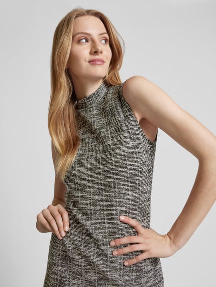 MANGO Minikleid mit Stehkragen Modell 'ALEXIA' Offwhite 3