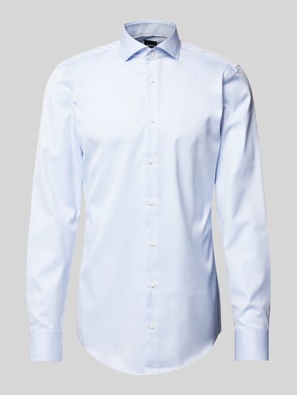 BOSS Slim Fit Businesshemd mit extra langem Arm Bleu 2